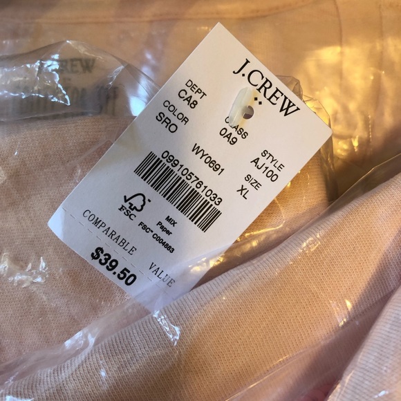 J. CREW COLLECTOR TEE PINK ROSÉ XL✨💖 - Picture 9 of 11